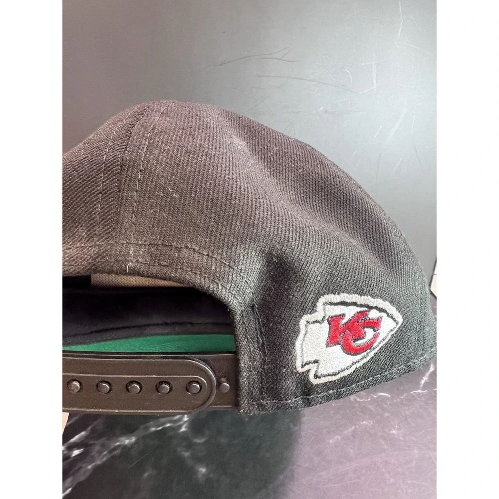 Kansas‎ City Chiefs 9Fifty New Snapback Hat Black Red Embroidery Nice